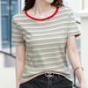 Navava Men Casual STriped Round Neck ShorT Sleeve T shirT nT2305