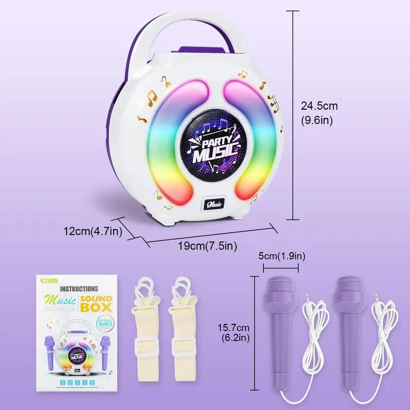 Premium-Quality Portable Premium-Quality Children Karaoke Play Sets High-Standard With First-Class 2 Premium-Quality Microphones High-Standard