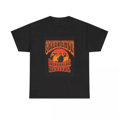 Creedance Clearwater Revival T-shirt Vintage Art Rock Unisex Heavy Cotton Tee Unisex T-Shirt