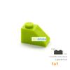 50 Pcs Bulk Blocks Building Bricks Bevel 1X1 Educational Assemblage Construction Toys for Children Size Compatible With Brand