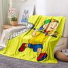 Caillou Aufdruck Flanelldecke, Hohe Qualität, Bequem für Alle Jahreszeiten, Heimdekoration, Wärme und Komfort