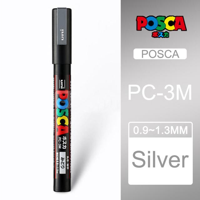 Uni POSCA Marker Farbstift, 39 Farben PC-5M/44 PC-3M/36 PC-1M, Acryl Steinmalerei Zeichnen Graffitti Marker Kunstbedarf