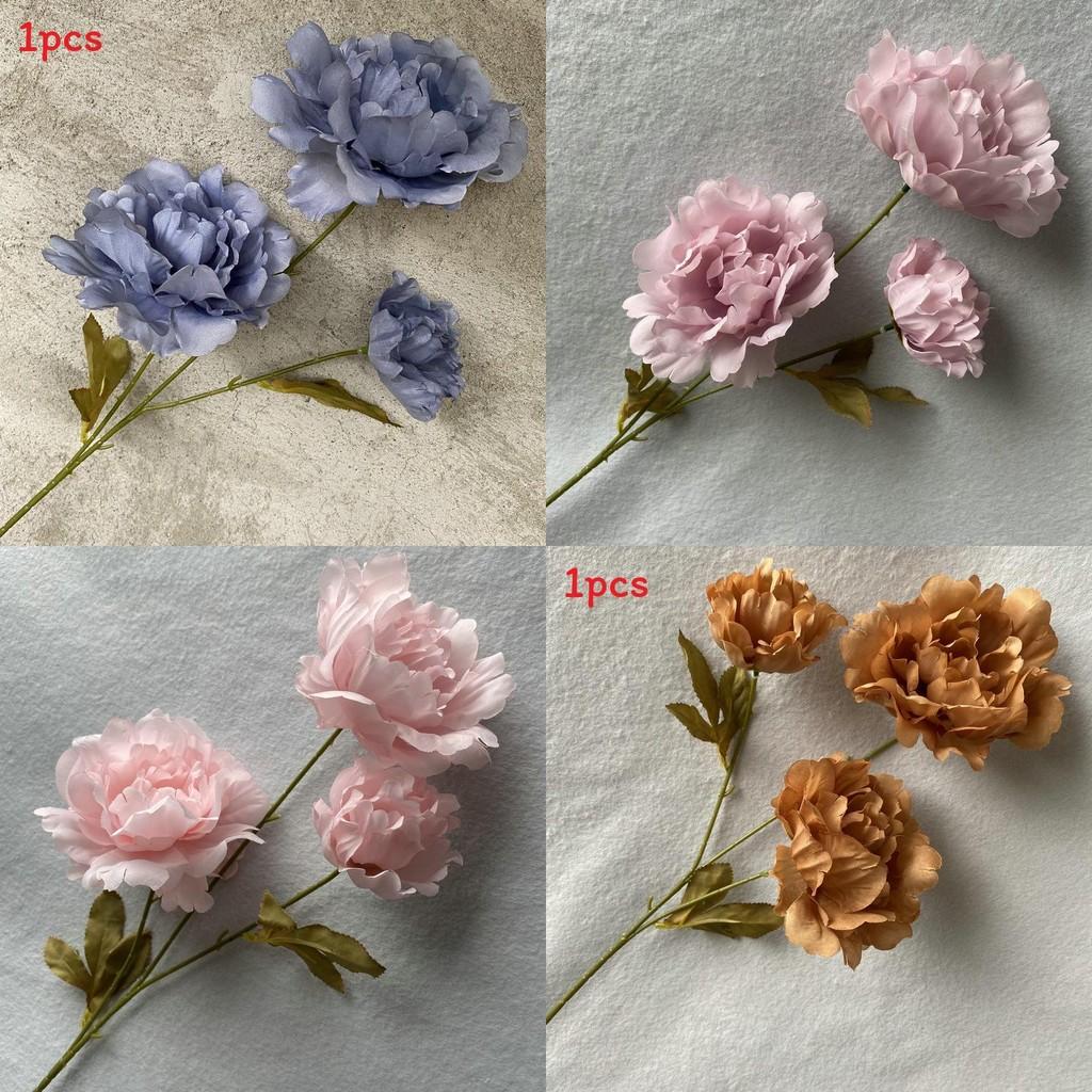 Artificial Peony Flowers For Wedding Centerpiece Home Staging Photography Prop