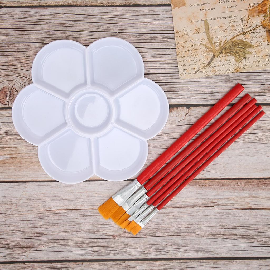 30pcs Paint Brushes Watercolor Painting Artist Paintbrushes Plastic Nylon Hair Brushes