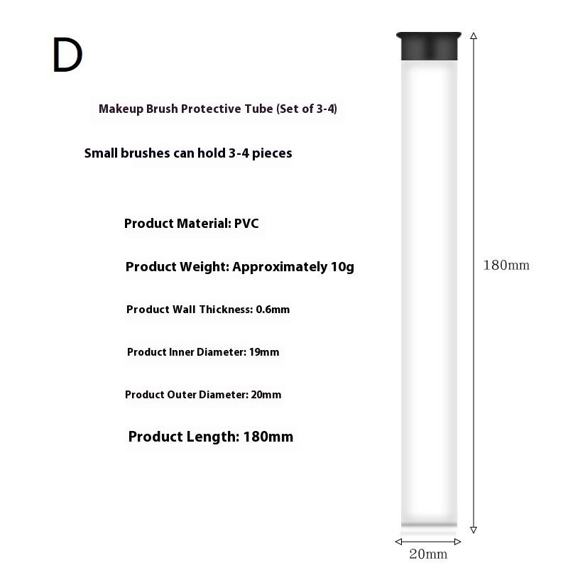 

Pvc Clear Storage Tube Rotating Pen Holders Makeup Brushes Case Gift Pen Packaging Box Lightweight Cylindrical Tube Container