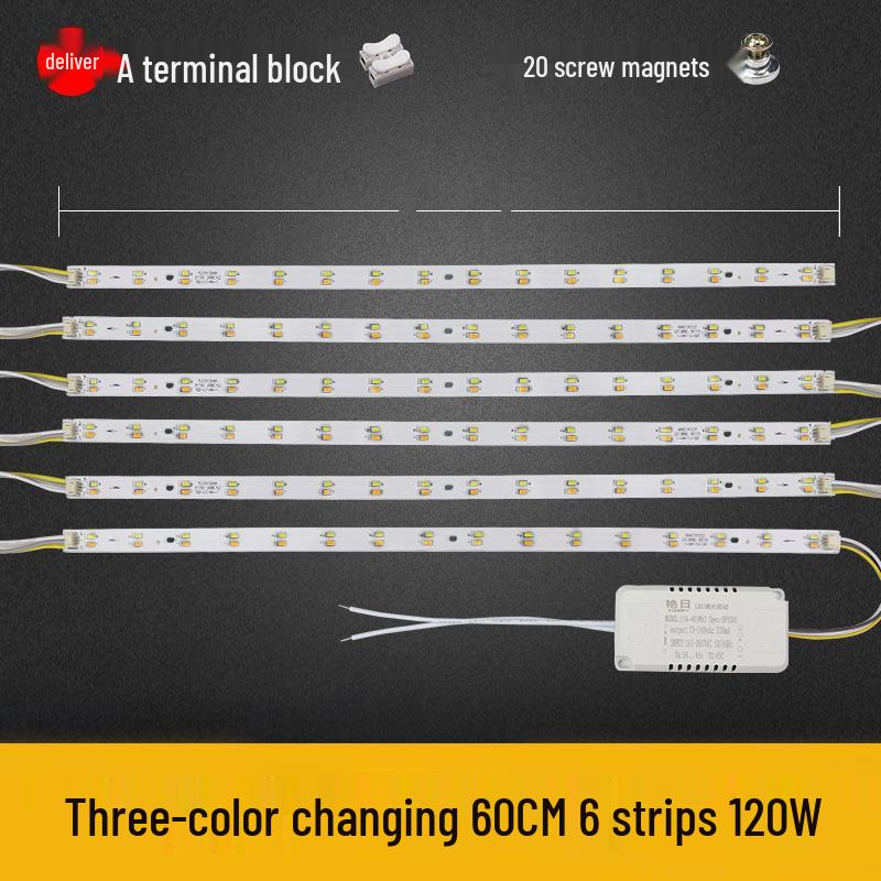 Dimmable LED Ceiling Light Panel: Dual/Triple Color Light Board & Bar