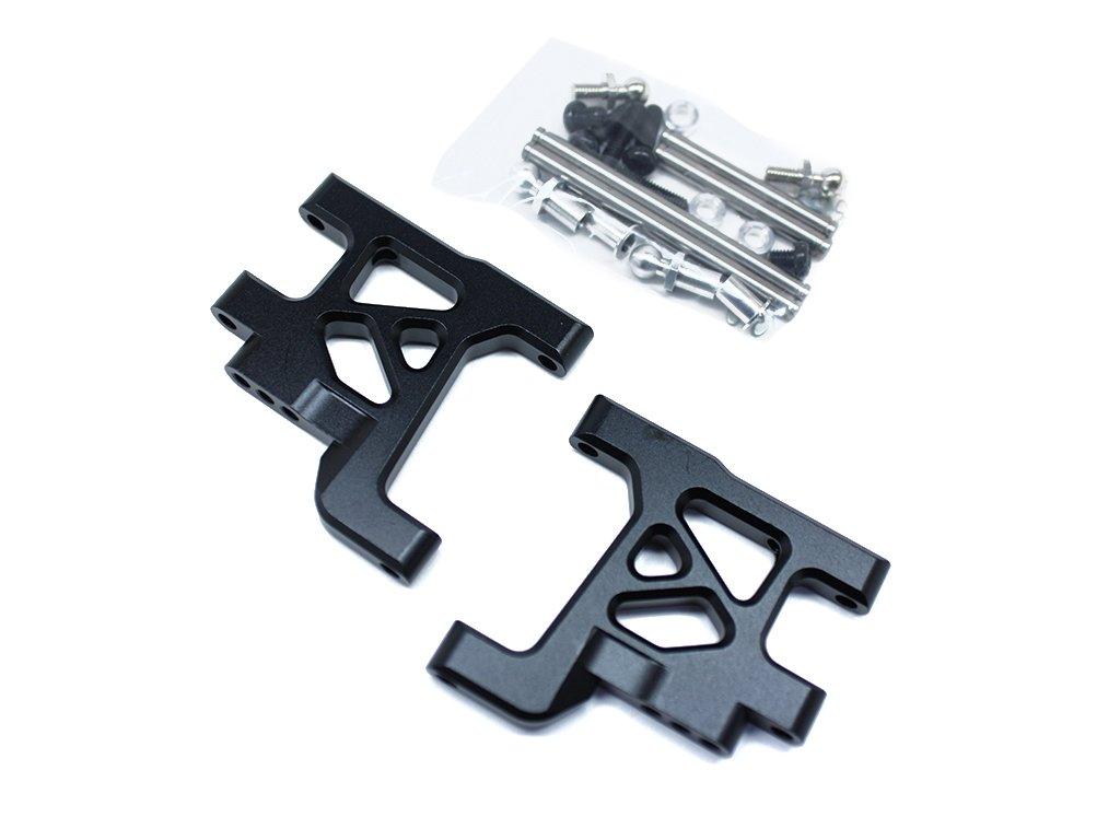 Square Aluminum Rear Suspension Arm (for Tamiya Wild Willy II) Black SWR-32RBK