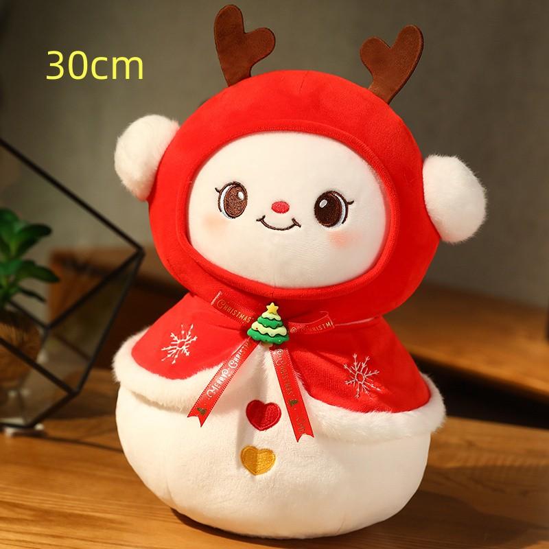 Creative Christmas Gift Stuffed Reindeer Doll Apple Plush Toy Christmas Tree Doll Creative Xmas Present Home Decor Decorative