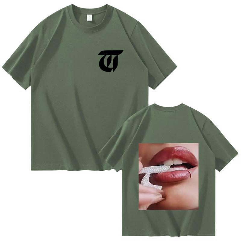 Singer TINI Futttura Harajuku 2025 Tour Double Sided Casual Short Sleeve Tee Fashion Gothic Tshrits Mens Womens Oversized Tshrit