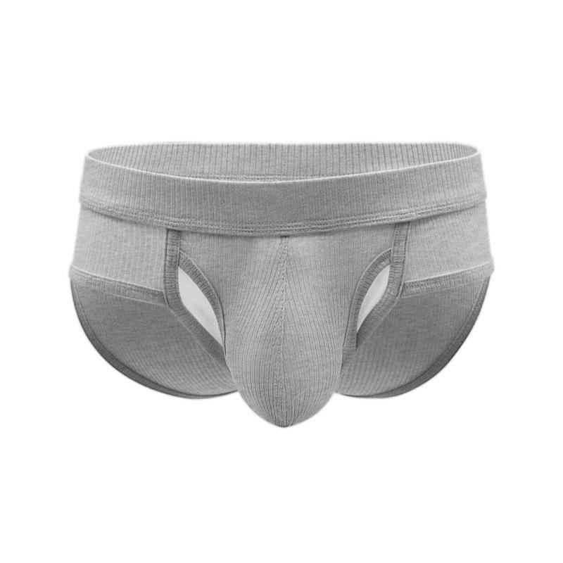 Men's Summer Sexy Thread U Convex Big Bag Separated Breathable Briefs
