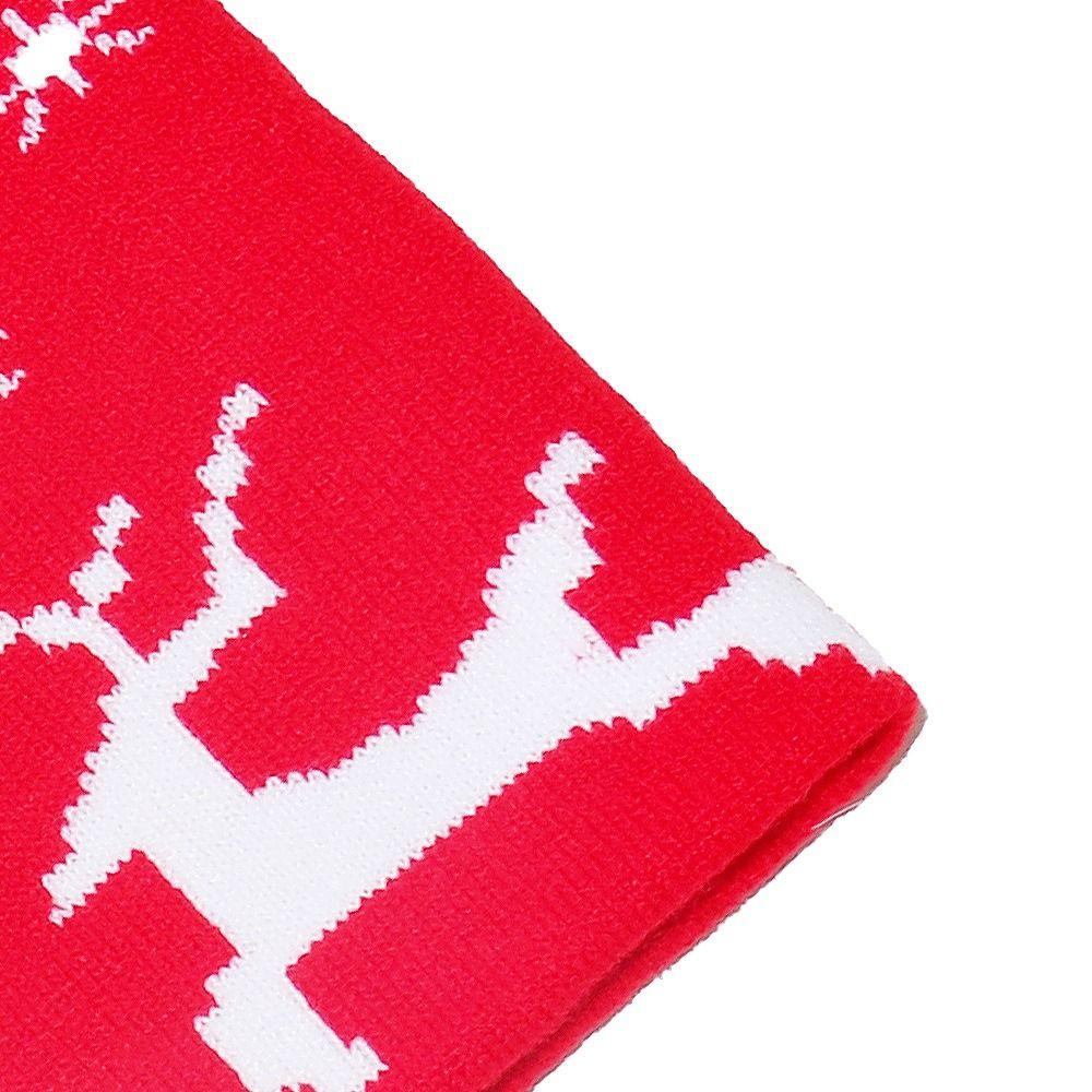 Reindeer Red Knitted Woolen Hat Christmas Tree Pullover Cap Santa Claus Beanie Hat  Women