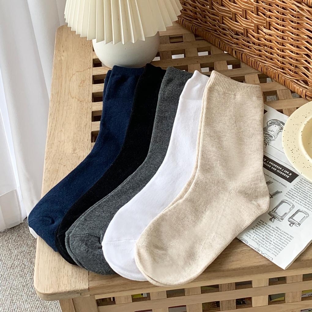 

10 pairs of women s four-season basic long socks 10 pairs of oatmeal