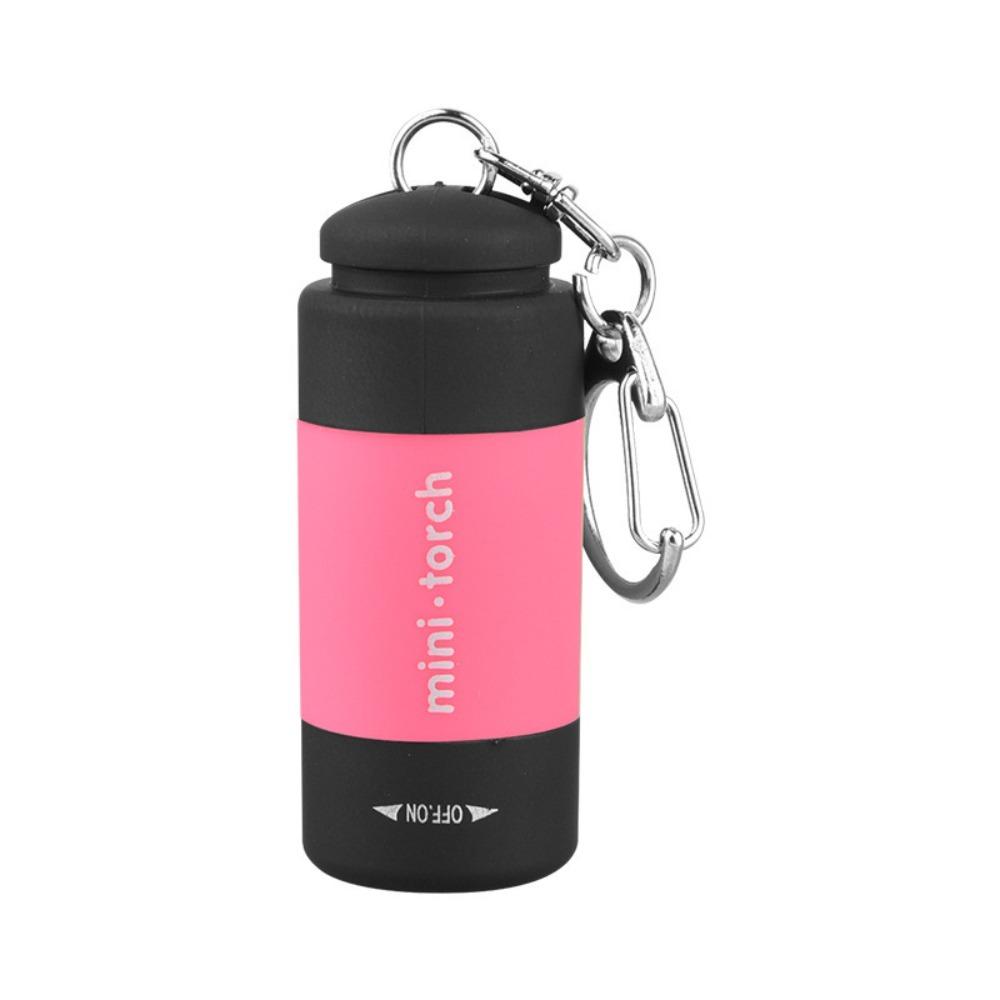 ABS LED Flashlight USB Rechargeable Pocket Torch Light Weight Keychain Light Emergency Light