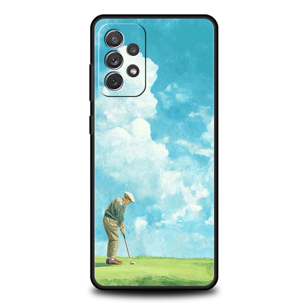 Moderne Golf Telefoonhoesje voor Samsung A57 A37 A51 A71 A21S A17 A11 A15 A25 A41 A23 A33 A53 A73 A07 A05S A13 A35 A55 5G Cover