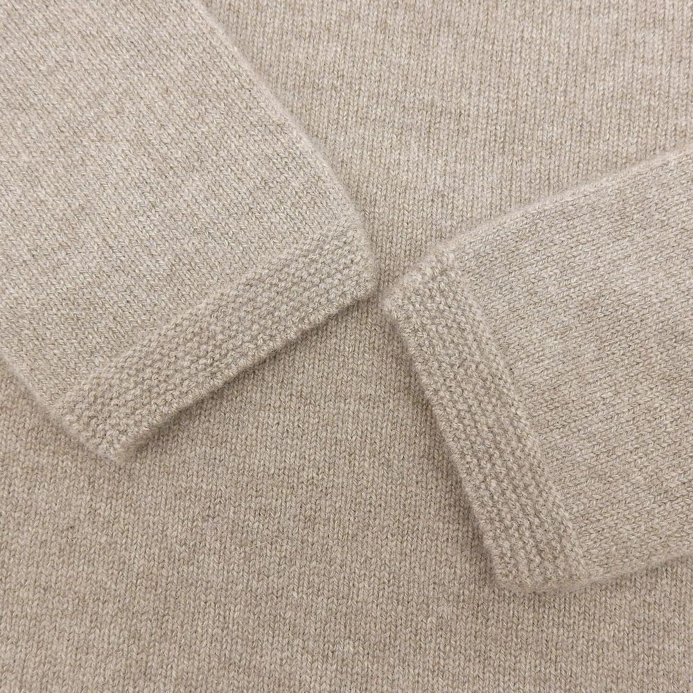 TOYOBOSHI HAKOBE Kaschmir100 V-Ausschnitt Strickoberteil, Damen, braun, 08IT-PC0001 Oberteile ― BraunGebraucht