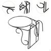 Railing Flower Pot Hanging Basket Planter Iron Art,Multipurpose,Potted Display Rack