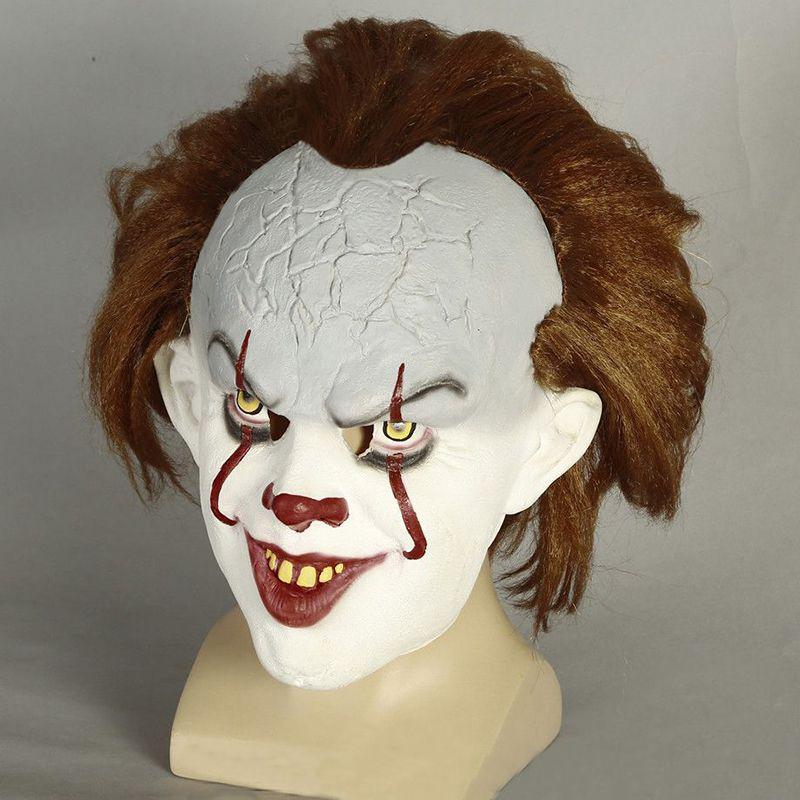 

Маска Стивена Кинга Оно Пеннивайз Ужас Клоун Джокер Головной убор Хэллоуин Косплей