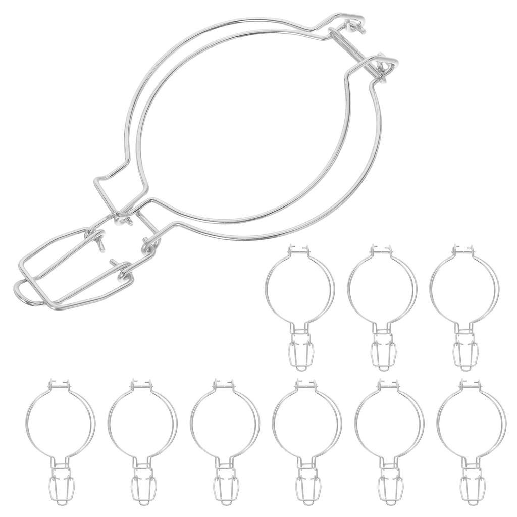 10 Piezas Hebilla de Alambre de Acero Inoxidable para Tarro de Vidrio Clip de Sellado Resistente Sujetador Metálico Versátil para Almacenamiento de Conservas de Cocina Casera