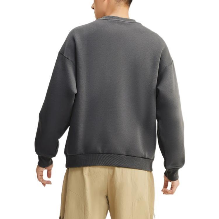 Li Ning Sweatshirt Unisex Road Gray Couple's AWDR739-5
