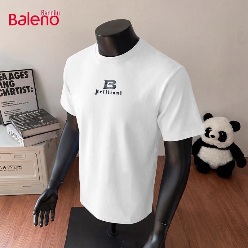 Baleno Men's Striped Cotton Short Sleeve T-Shirt
