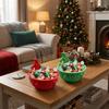 3D Printed Christmas Tree Storage Box Plastic Large Capacity Christmas Candy Bowl Decorative Entrance Key Tray Christmas