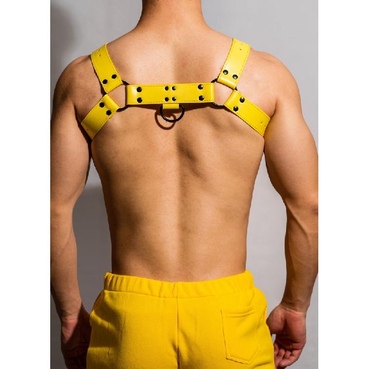 Schultergurt Leder PU verstellbar Sex dekorative Brustgurt Erotik Requisiten Muskel männliche Schlinge Homosexuell Unterhemd Harness