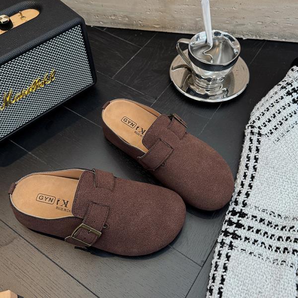 Fashion House Slippers Platform Women Luxury Shoes Pantofle Slides Cover Toe Soft Designer 2025 Fashion Retro Slippers Casual Women's Sh