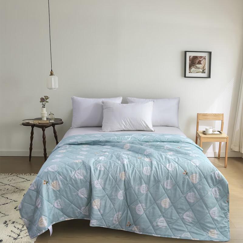 

Purple Charm Spring Field Floral Anti-mite Summer Quilt