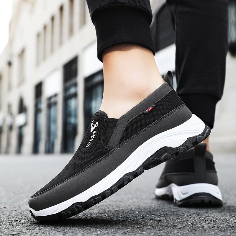 Men Summer Casual Outdoor Sports Shoes Breathable Comfortable NonSlip Casual Orthopedic Travel Plimsolls Non Slip Activity Hiking Walking