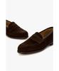 Man On The Boon [Crockett&Jones] Boston Suede Penny Loafers_Dark Brown 4716118110