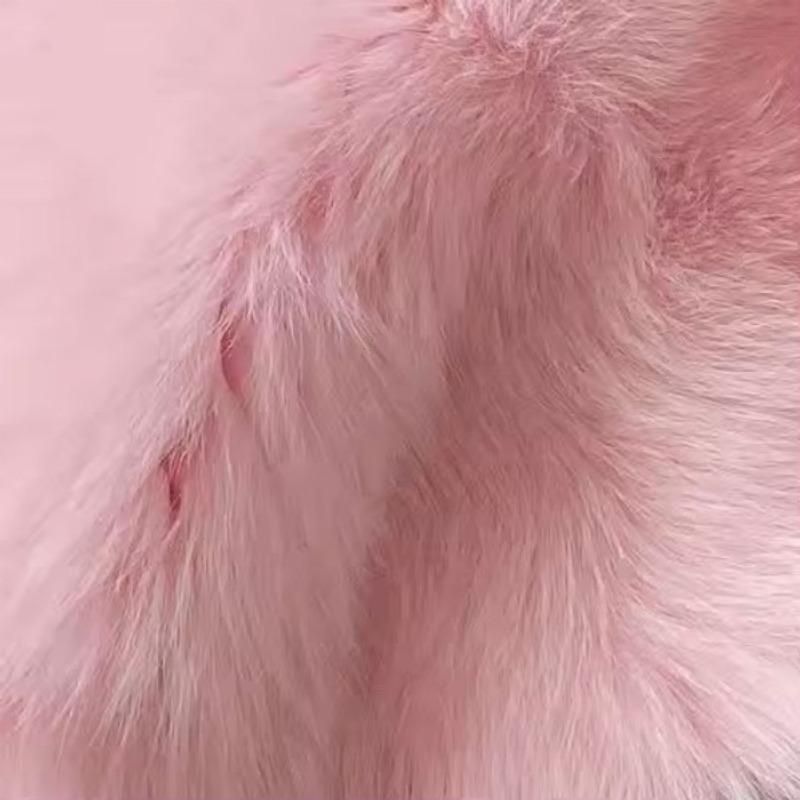 Pelzjacke Imitation Fuchsfelljacke Revers Kurz Warm Wintermantel