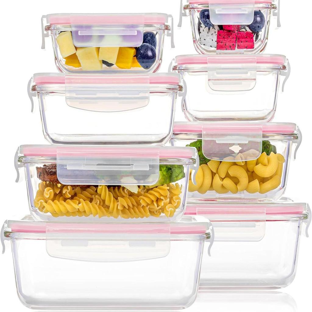 Borosilicate Glass Food Storage & Microwave Safe Bento Box Set
