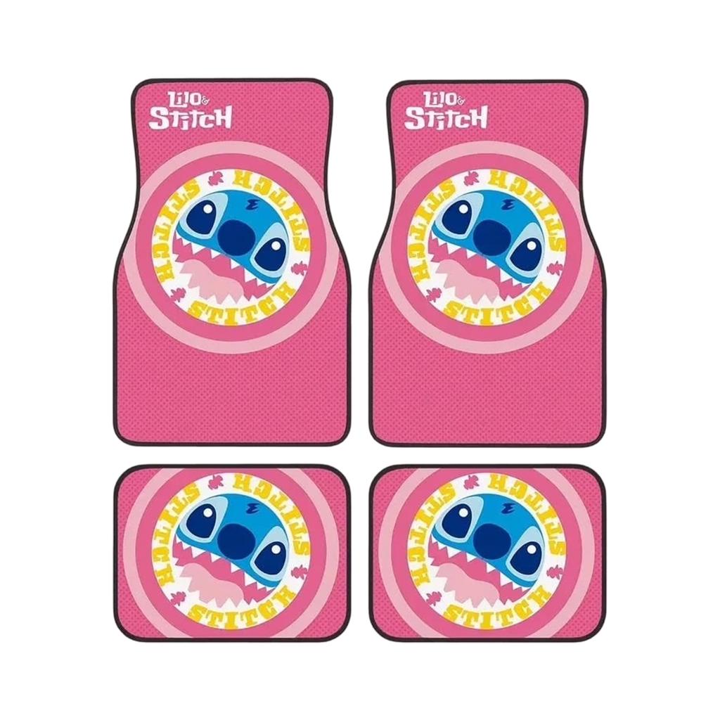 Car Carpet Mat Set Of 4, Anime Automotive Accessories Interior All Weather Floor Mats Decor With Non  Black   Backing