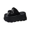 Fashion High Platform Sandals New 2025 Women Thick Sole Slippers Woman Chunky Shoes Summer Casual Beach Bead Slides Zapatos Mujer 8CM