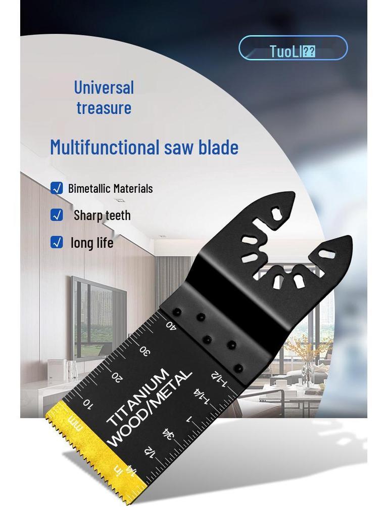 35-Piece Universal Multifunctional Oscillating Saw Blade Set - High-Carbon Steel