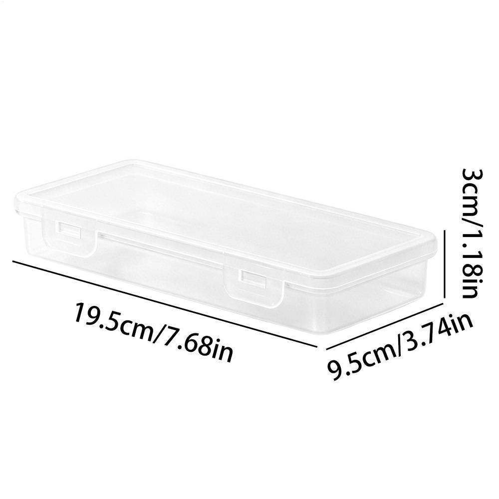 Pencil Organizer Large Capacity Transparent Plastic Pencil Boxes Portable Tension Mount Storage Organizer for Pastels Crayons