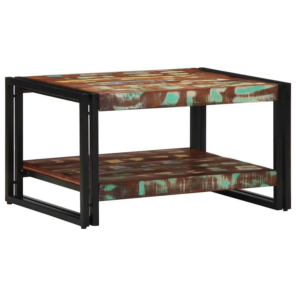 Coffee Table Multicolour 70x50x38 cm Reclaimed Wood Solid Wood