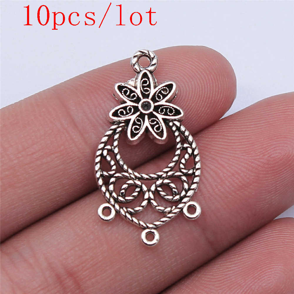 Round Perforated Earring Connectors Components Jewellery Making Supplies Art Crafts Diy Make Accessories