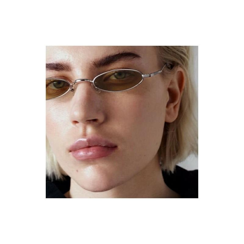 Vintage Small Oval Frame Sunglasses Women's Retro Fashion Shades With Timeless Design