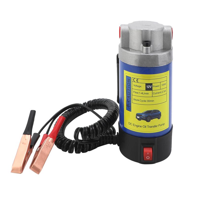 Oil Extractor Pump For Engine Oil Extraction And Oil Transfer Change Pump,Portable Electric Self-Priming Powerful Gear Pump