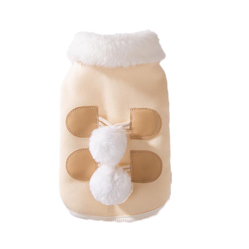 Cat Clothes Winter Velvet Thickened Warm Two-legged Vest Into Cat Kittens Anti-hair Loss Dog Cat Pet Clothing