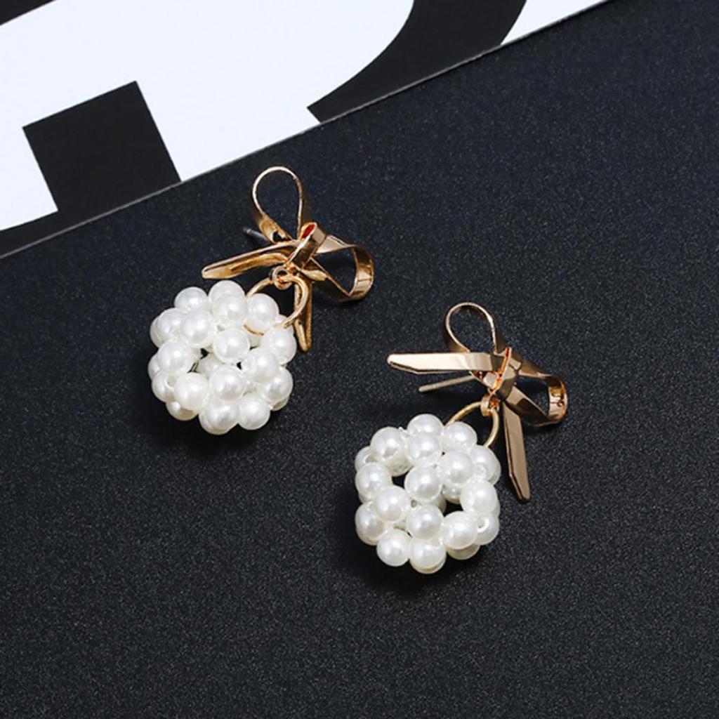 Mode Frauen Bowknot Stud Ohrring Stetement Schmuck Party Geschenk