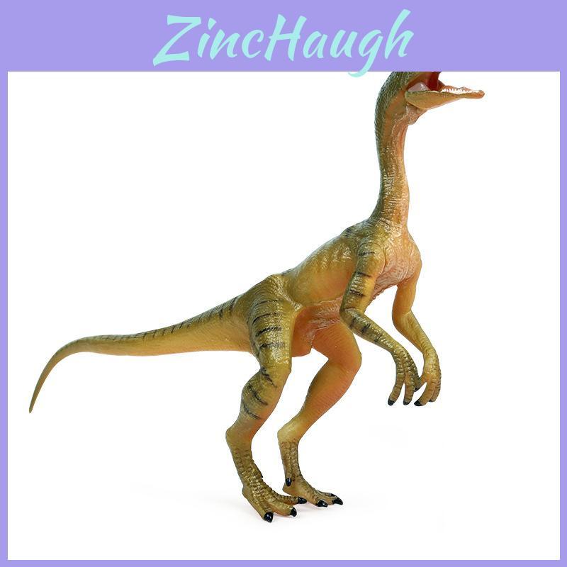 Jurassic Compsognathus And Eoraptor Lunensis Dinosaur Figurine Plastic Replica With Articulated Arms And Open Mouth