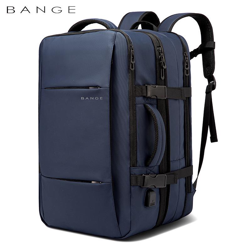 BANGE Men's High-Capacity Business & Travel Laptop Backpack