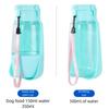 2 In 1 Dog Water Bottle Portable Cat Drinking Bowl Foldable Pet Water Dispenser  Travel