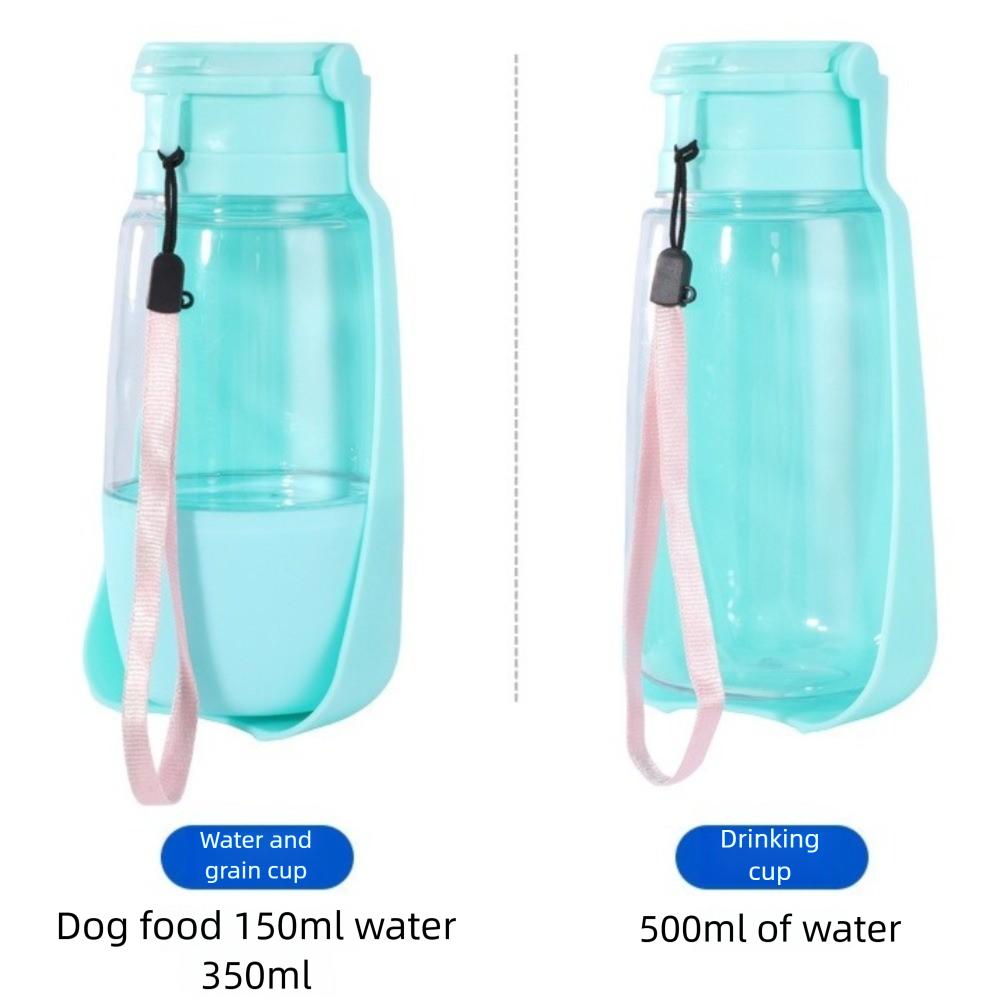 2 In 1 Dog Water Bottle Portable Cat Drinking Bowl Foldable Pet Water Dispenser  Travel