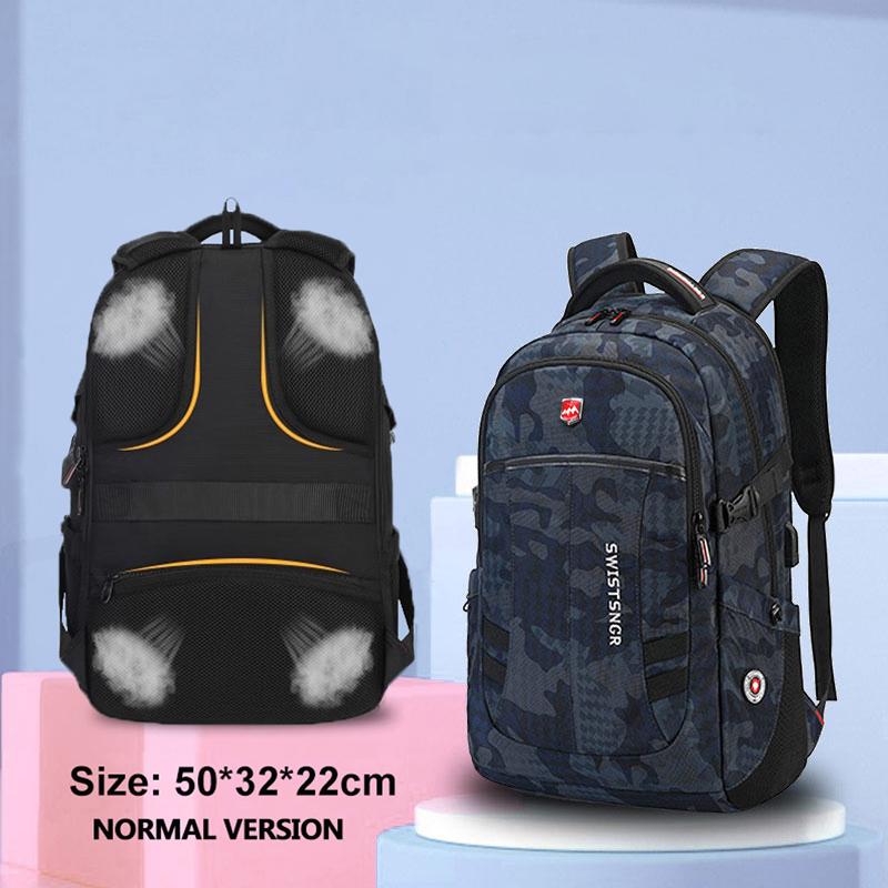 Waterdichte Grote Reizen Rugzak voor Vliegtuig Anti-diefstal Laptop Rugzak Mannen Past 17.3 Inch USB Opladen Schooltas Mochila 17 Inches