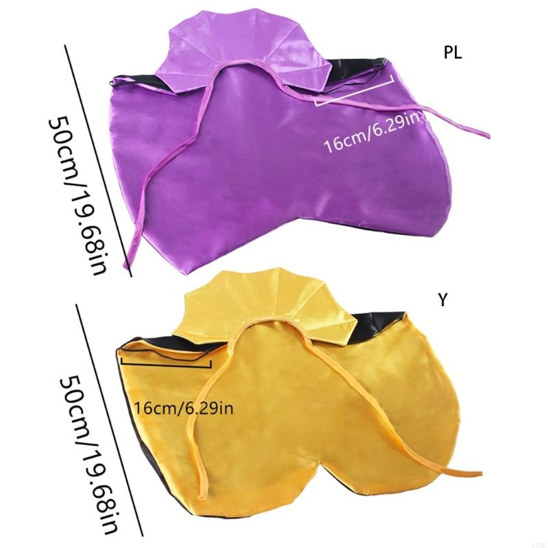 Halloween Pet Costume Cloak with Easy to Wear Laceup Tied Design Comfortable Polyester Dog Cosplay Outfit for Parties J0MC