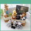 Cartoon Animal Plush Keychain Panda Soft Toy Car Pendant For Backpack Decor