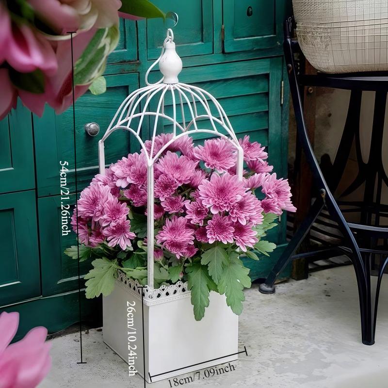 

Outdoor Wrought Iron Hanging Outdoor Courtyard Garden Hanging Decorative Potted Plant Hanging Balcony